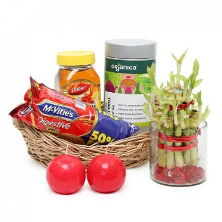 Healthy Hamper with Bamboo