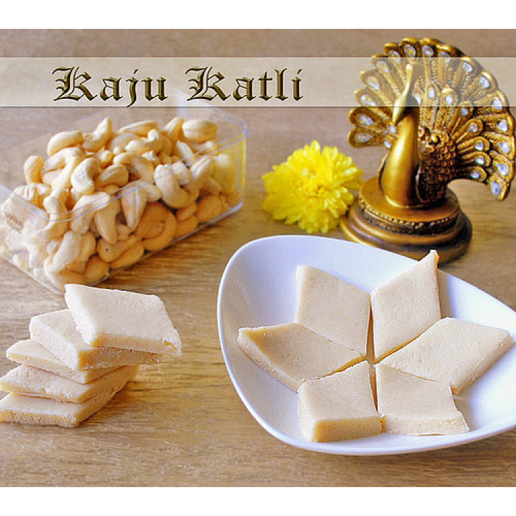 Half k kaju katli with half kg masala cashews