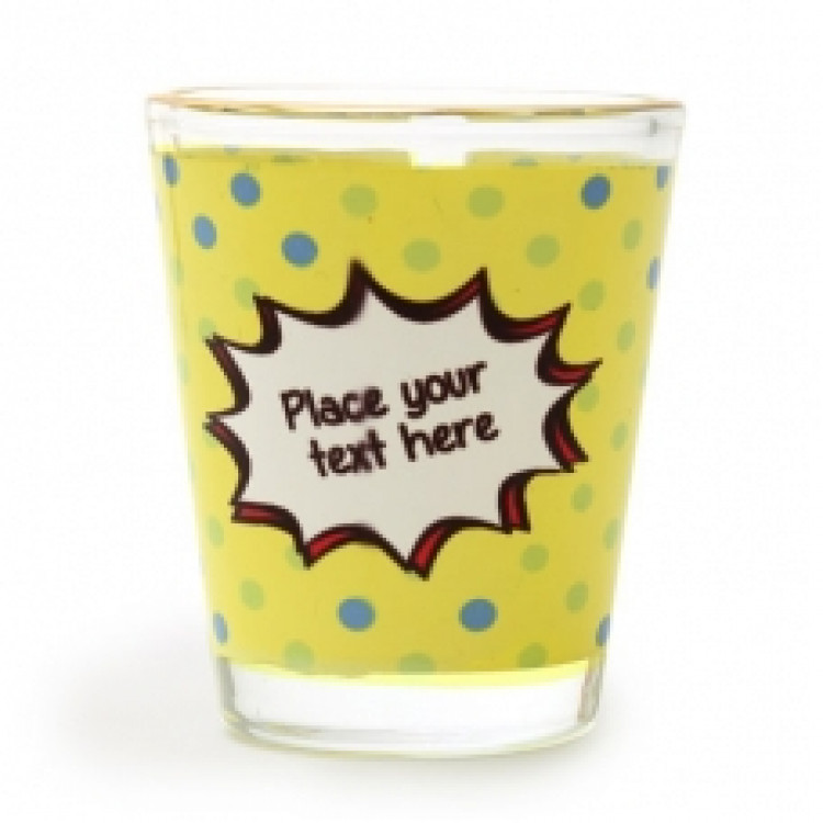 Personalized Text Shot Glass